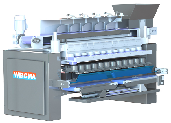 pesadora lineal multicabezal productos adherentes 